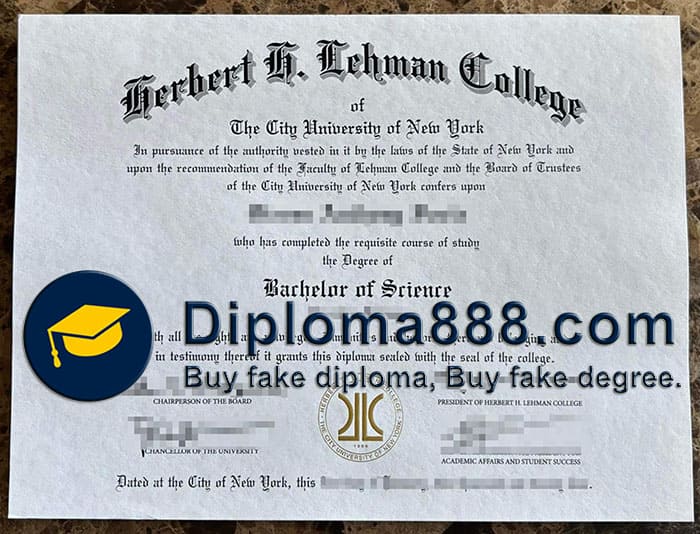 Lehman College diploma