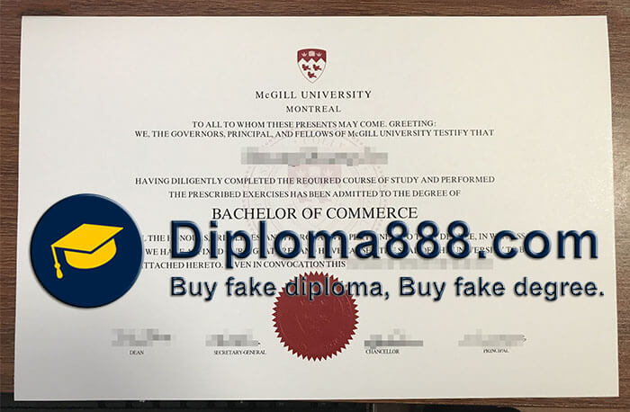 McGill University diploma