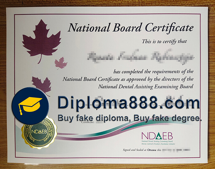 NDAEB certificate
