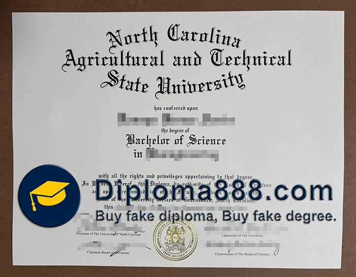 North Carolina A&T State University diploma