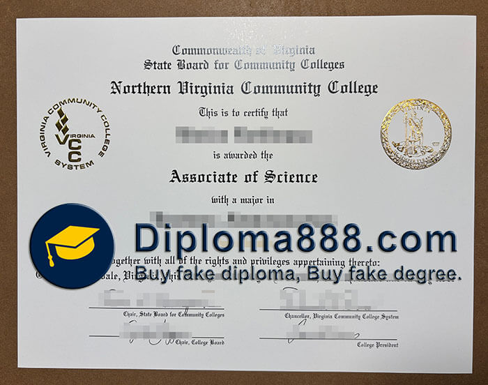 Northern Virginia Community College diploma