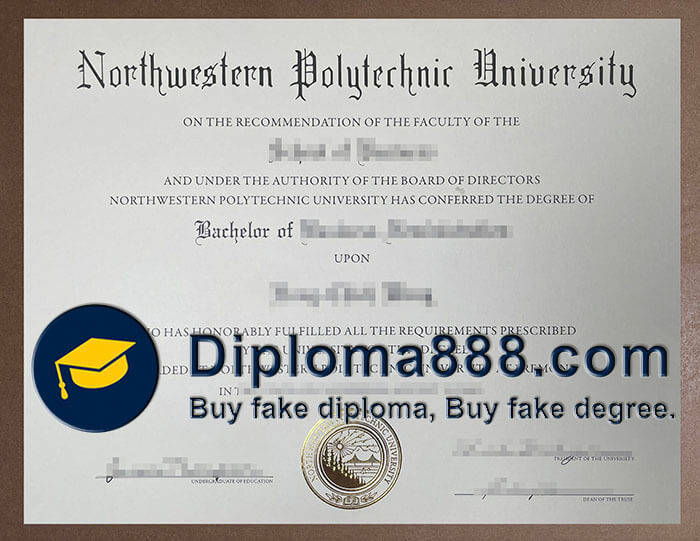 Northwestern Polytechnical University diploma