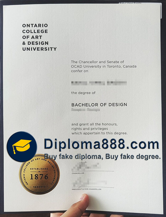 OCAD University diploma