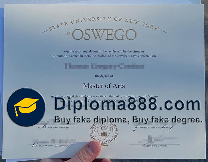 SUNY Oswego diploma