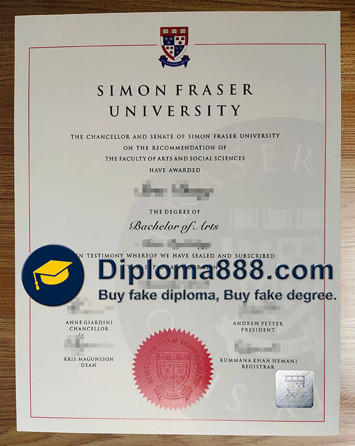 Simon Fraser University diploma