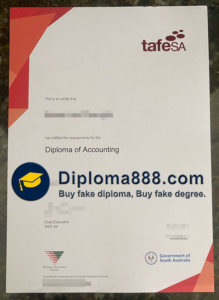 TAFE South Australia certificate