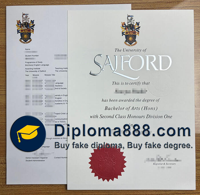 University of Salford diploma