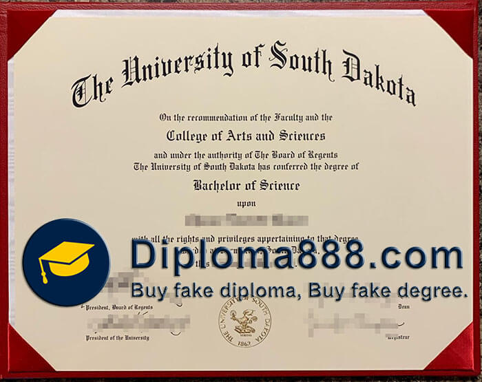 University of South Dakota diploma