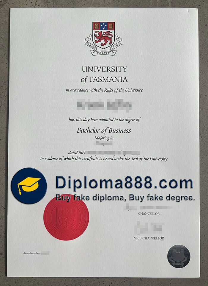 University of Tasmania diploma