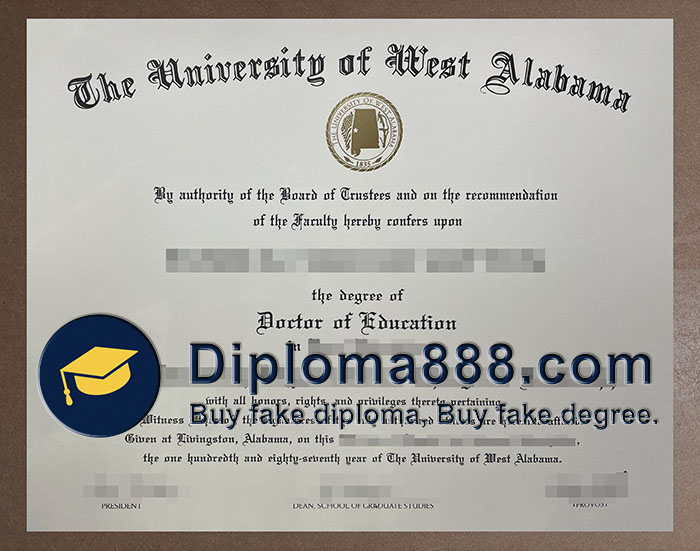 University of West Alabama diploma