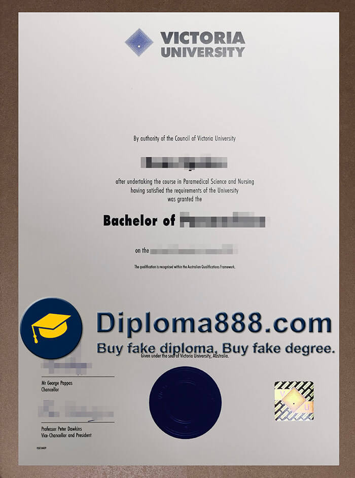 Victoria University diploma