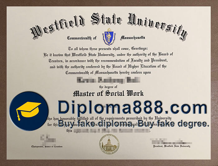 Westfield State University diploma