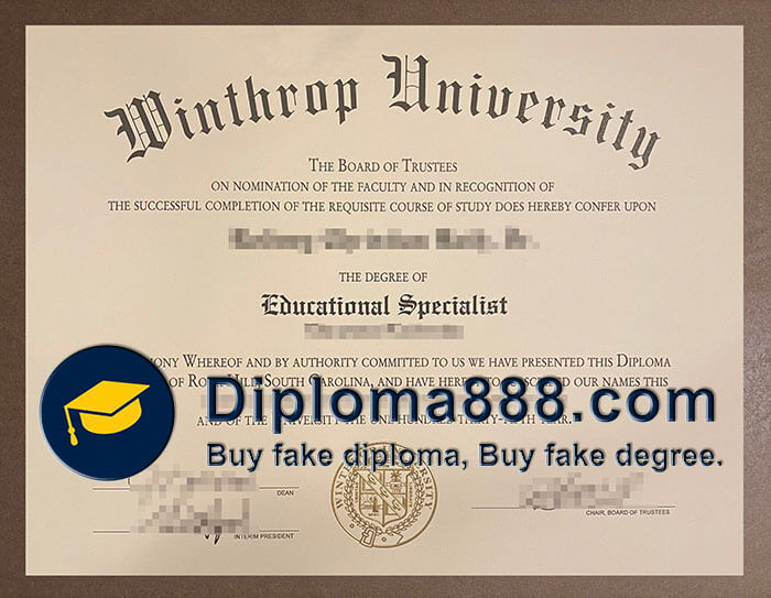 Winthrop University diploma