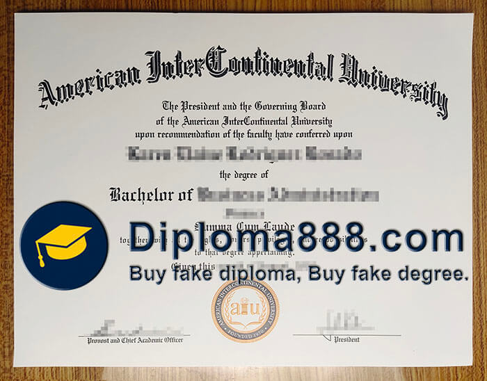 American InterContinental University diploma