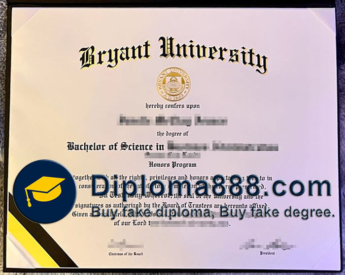 Bryant University diploma