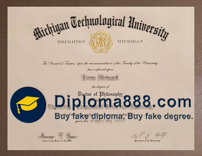 Michigan Technological University diploma