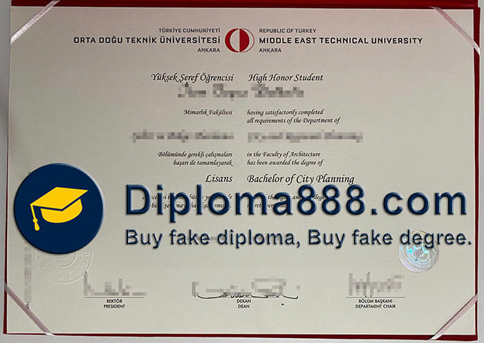 Middle East Technical University diploma