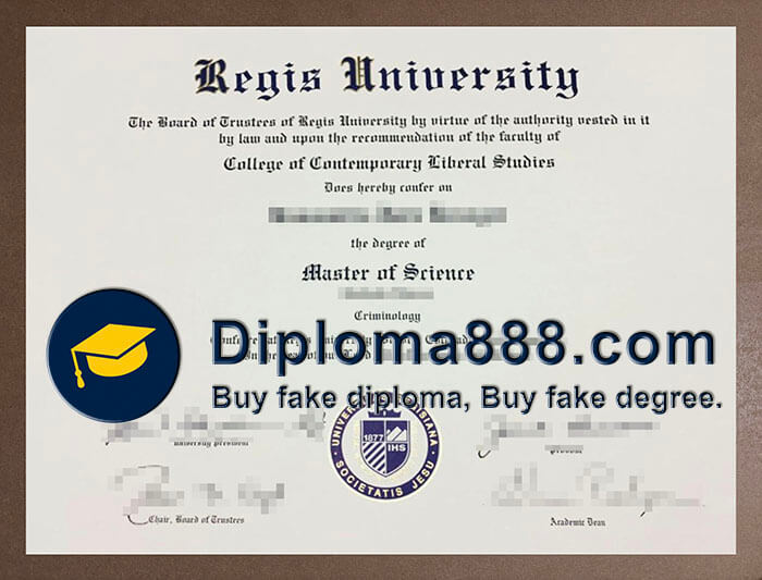 Regis University diploma