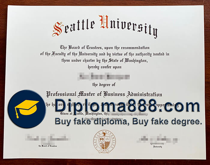 Seattle University diploma