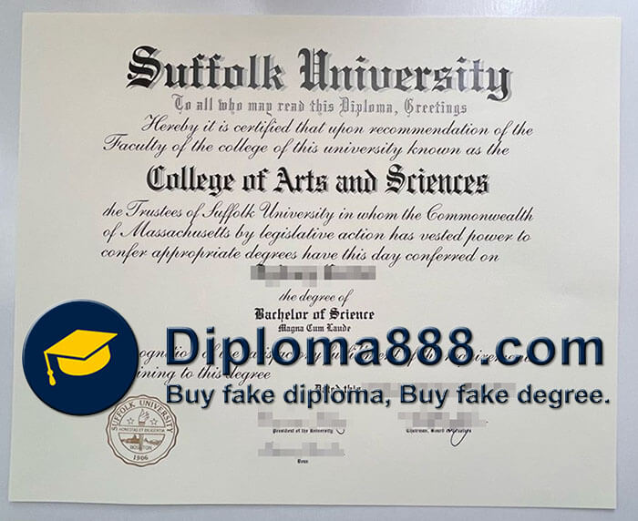 Suffolk University degree