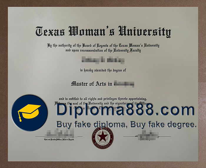 Texas Woman's University diploma