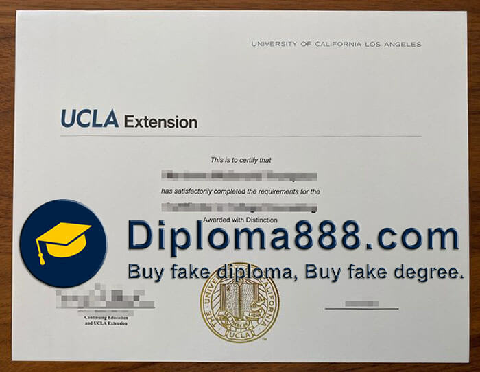 UCLA Extension certificate