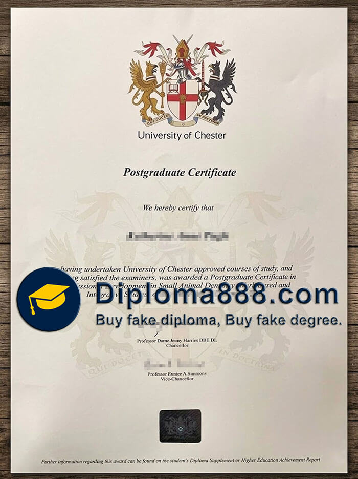 University of Chester degree