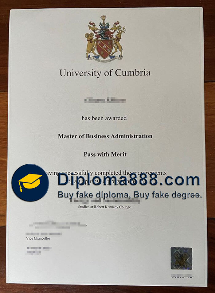 University of Cumbria degree