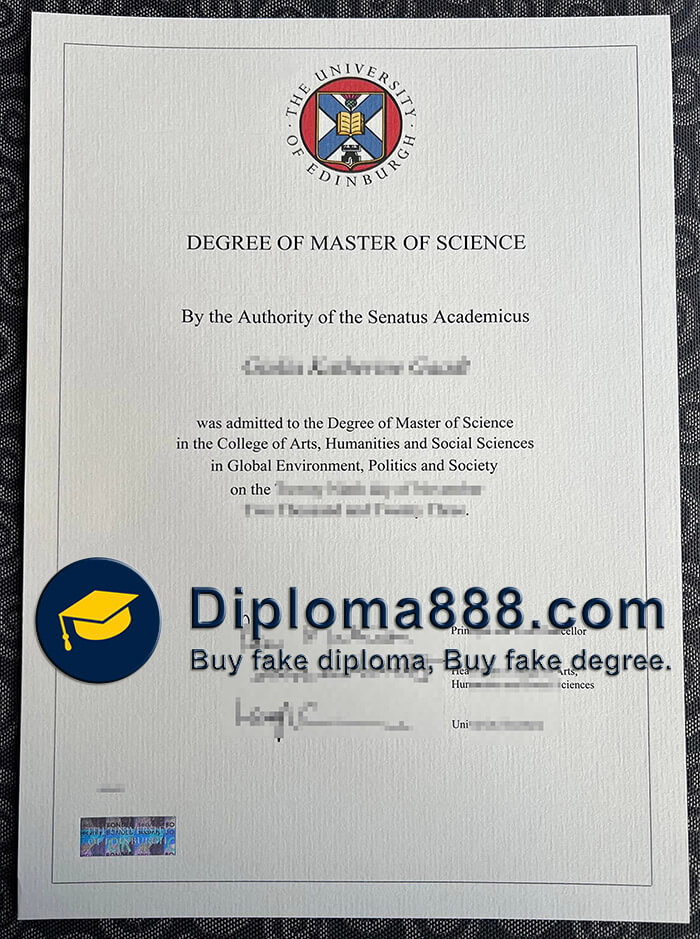 University of Edinburgh degree