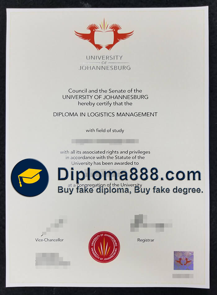 University of Johannesburg diploma