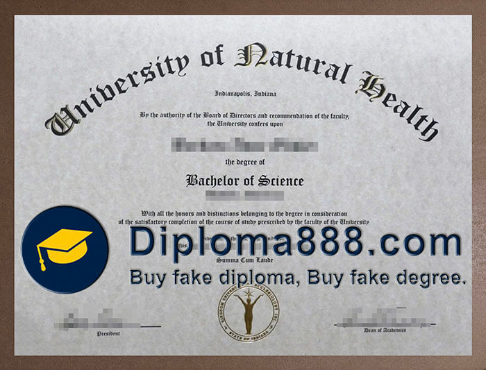 University of Natural Health degree