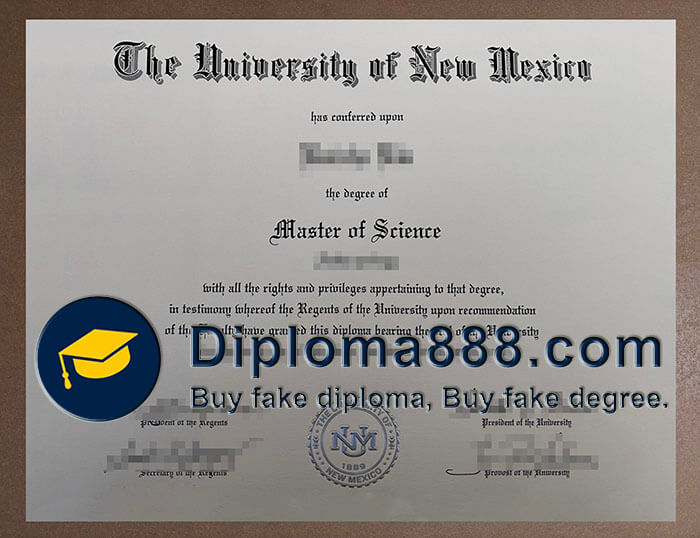 University of New Mexico diploma