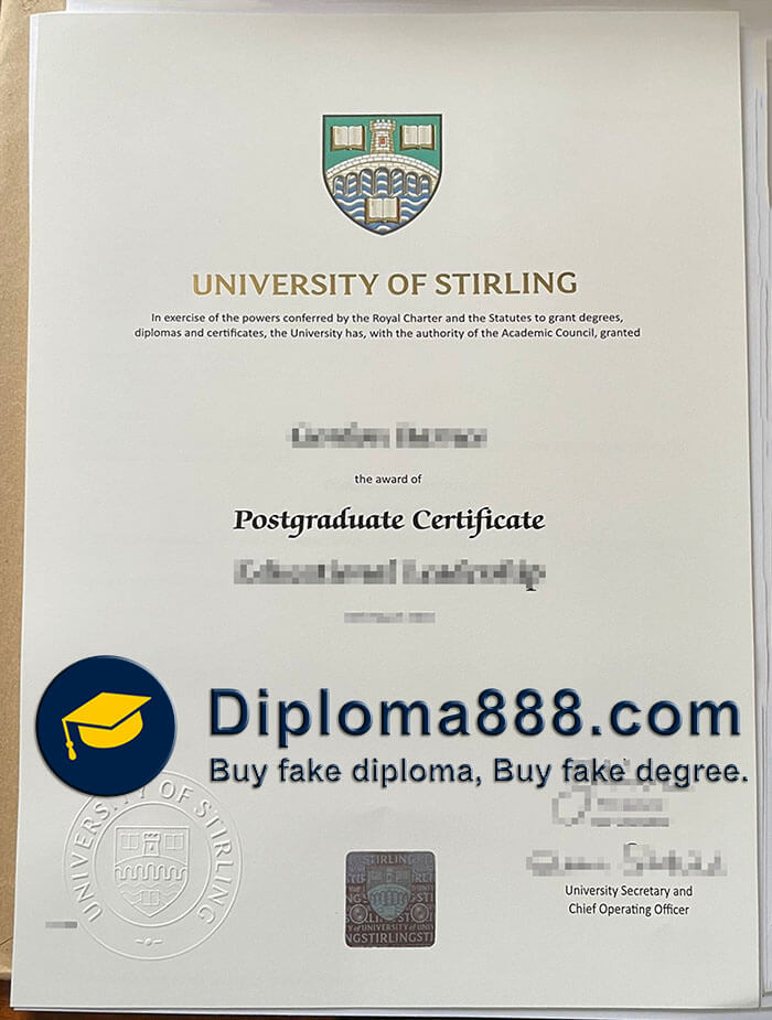 University of Stirling degree