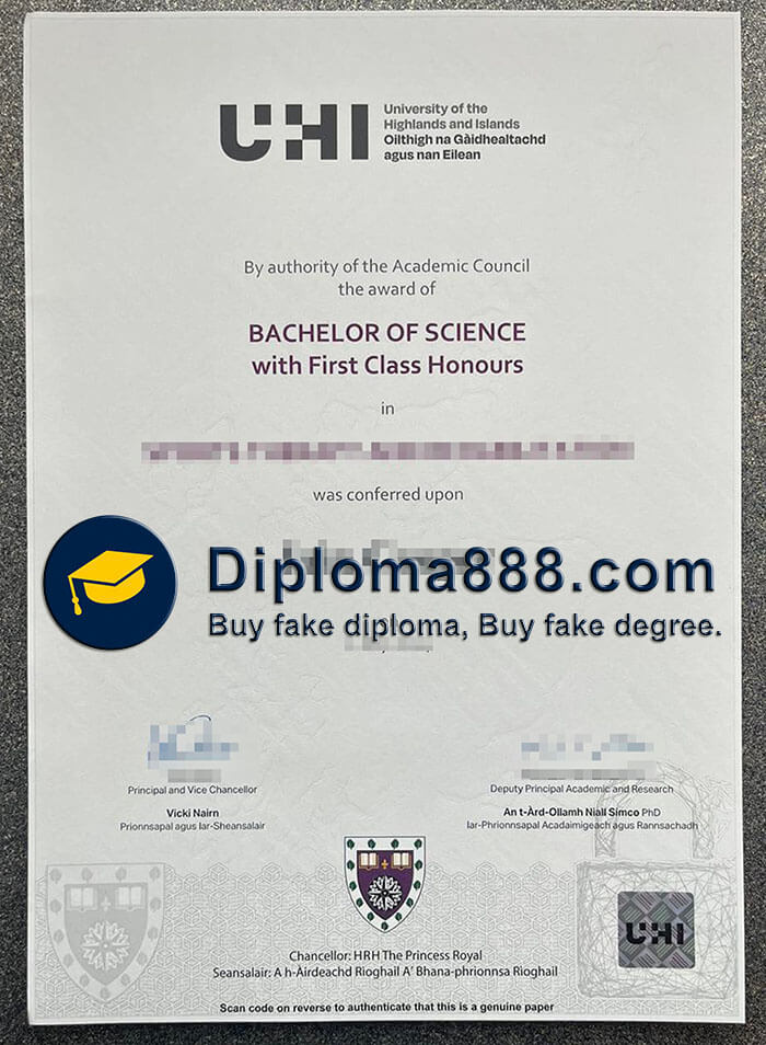 University of the Highlands and Islands diploma