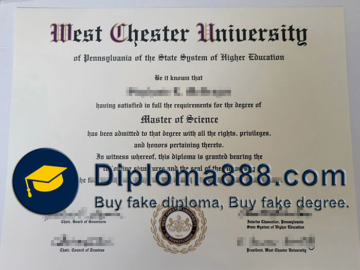 West Chester University diploma