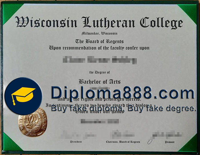 Wisconsin Lutheran College diploma