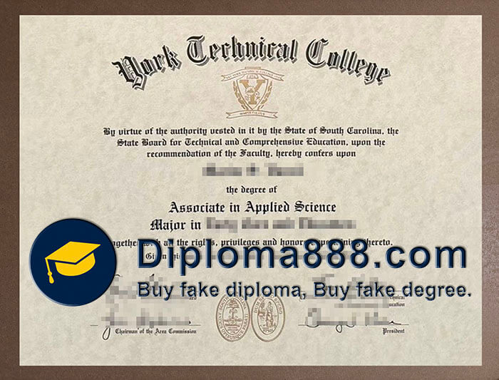 York Technical College diploma