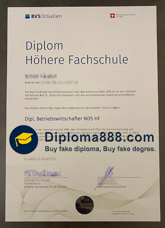 BVS St Gallen degree