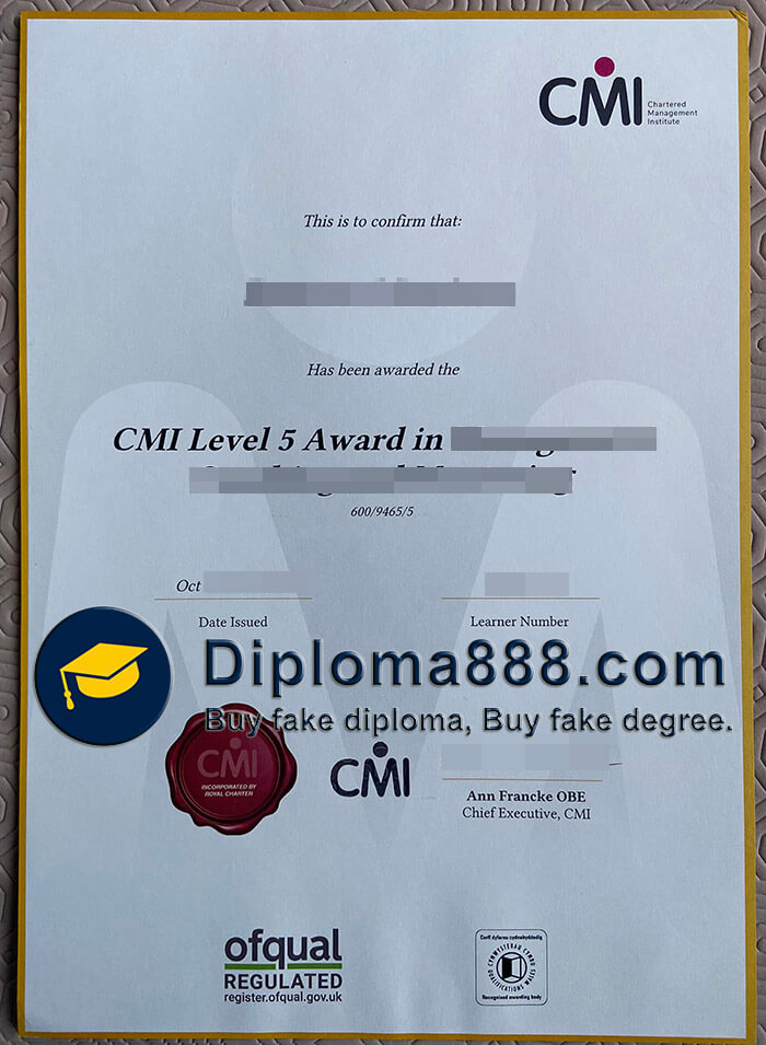 CMI certificate