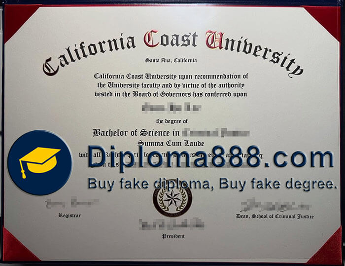 California Coast University diploma