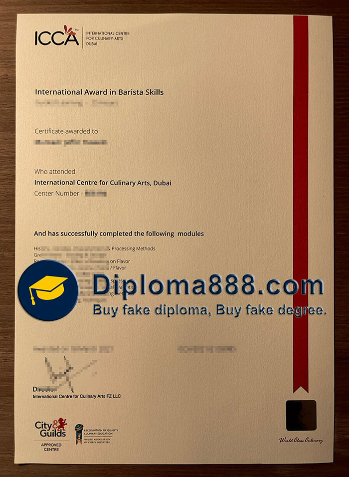 City Guilds ICCA certificate