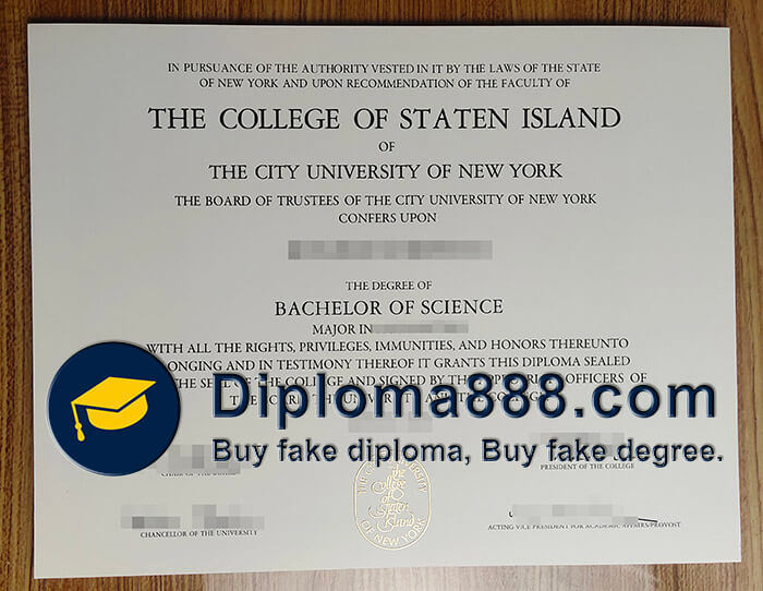 College of Staten Island degree