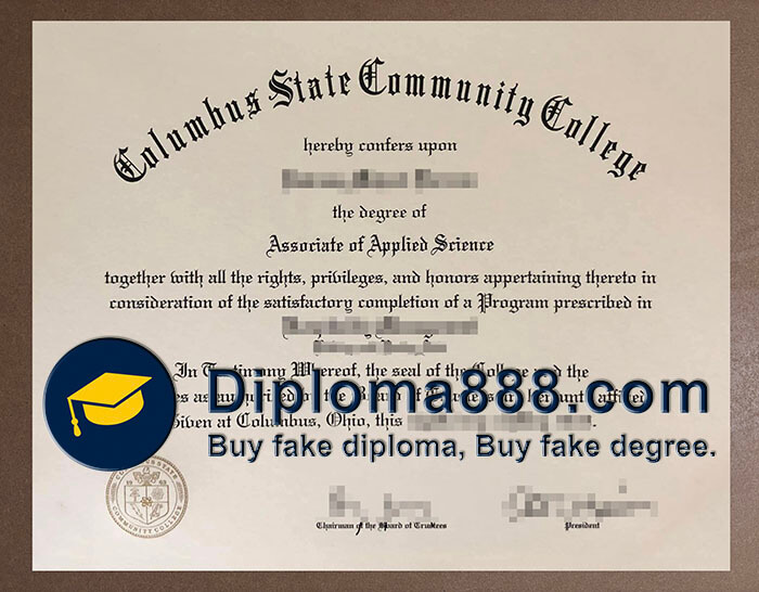Columbus State Community College diploma
