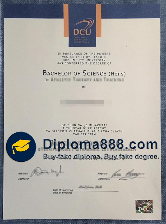 Dublin City University diploma