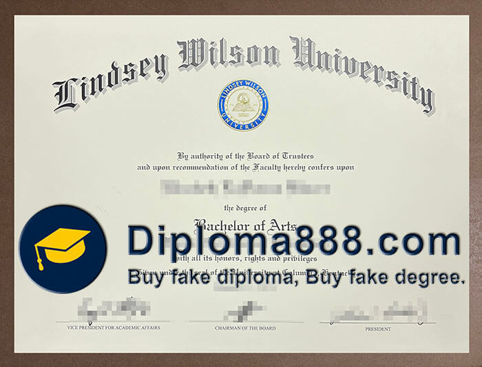Lindsey Wilson University diploma