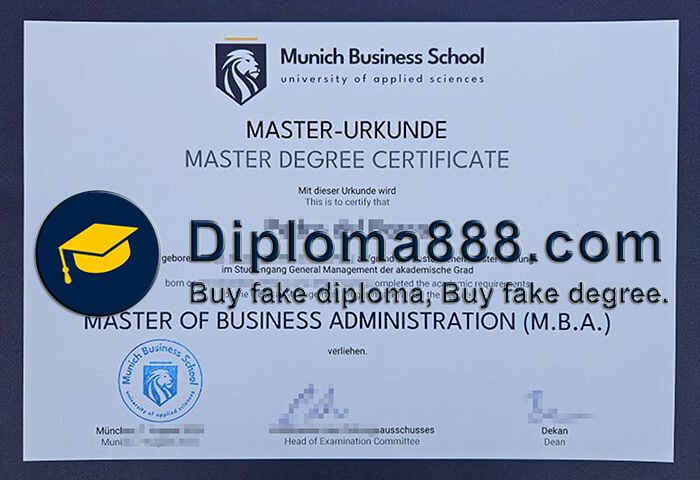 Munich Business School diploma