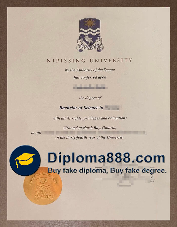 Nipissing University diploma