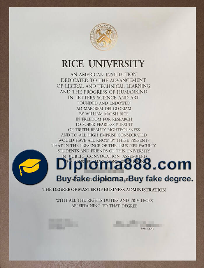 Rice University degree