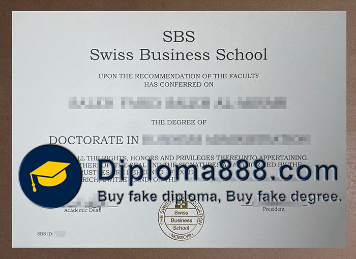 SBS Swiss Business School degree