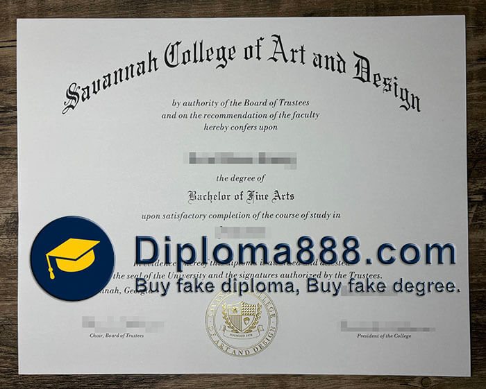 Savannah College of Art and Design degree